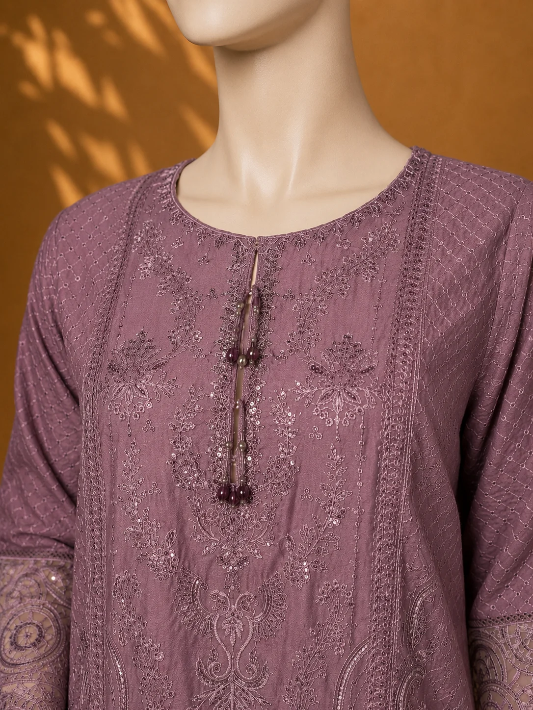 3 Piece - Embroidered cotton Suit Hover