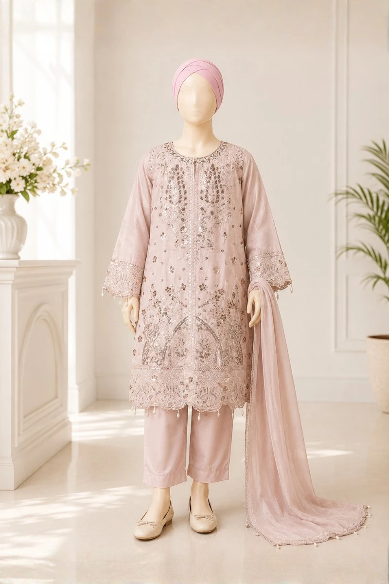 KIDS  3 Piece Embroidered Suit