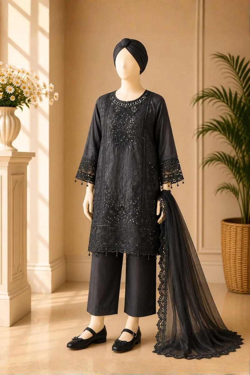 KIDS 3 Piece Embroidered Suit