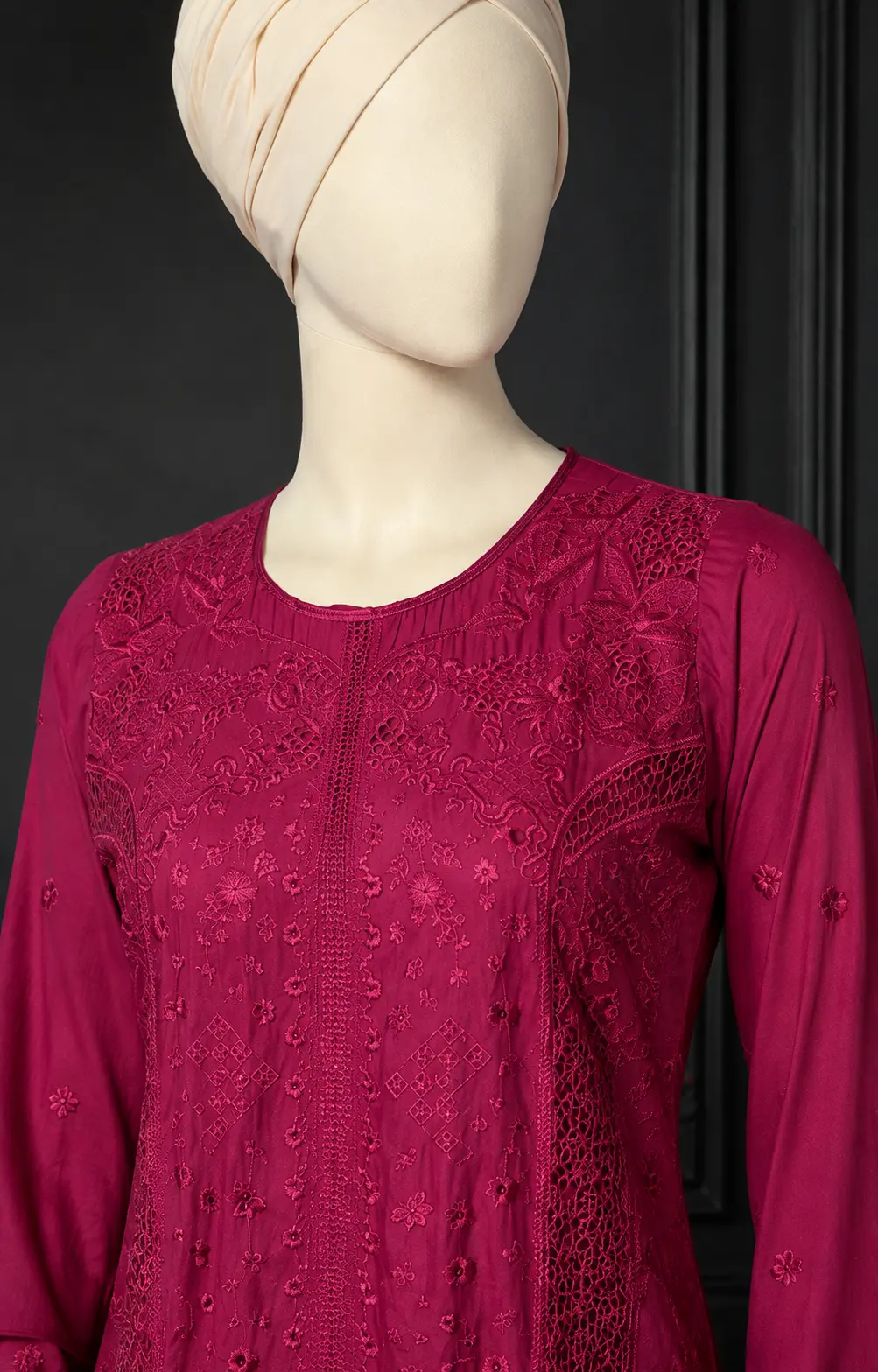 3 Piece - Embroidered cotton Suit Hover
