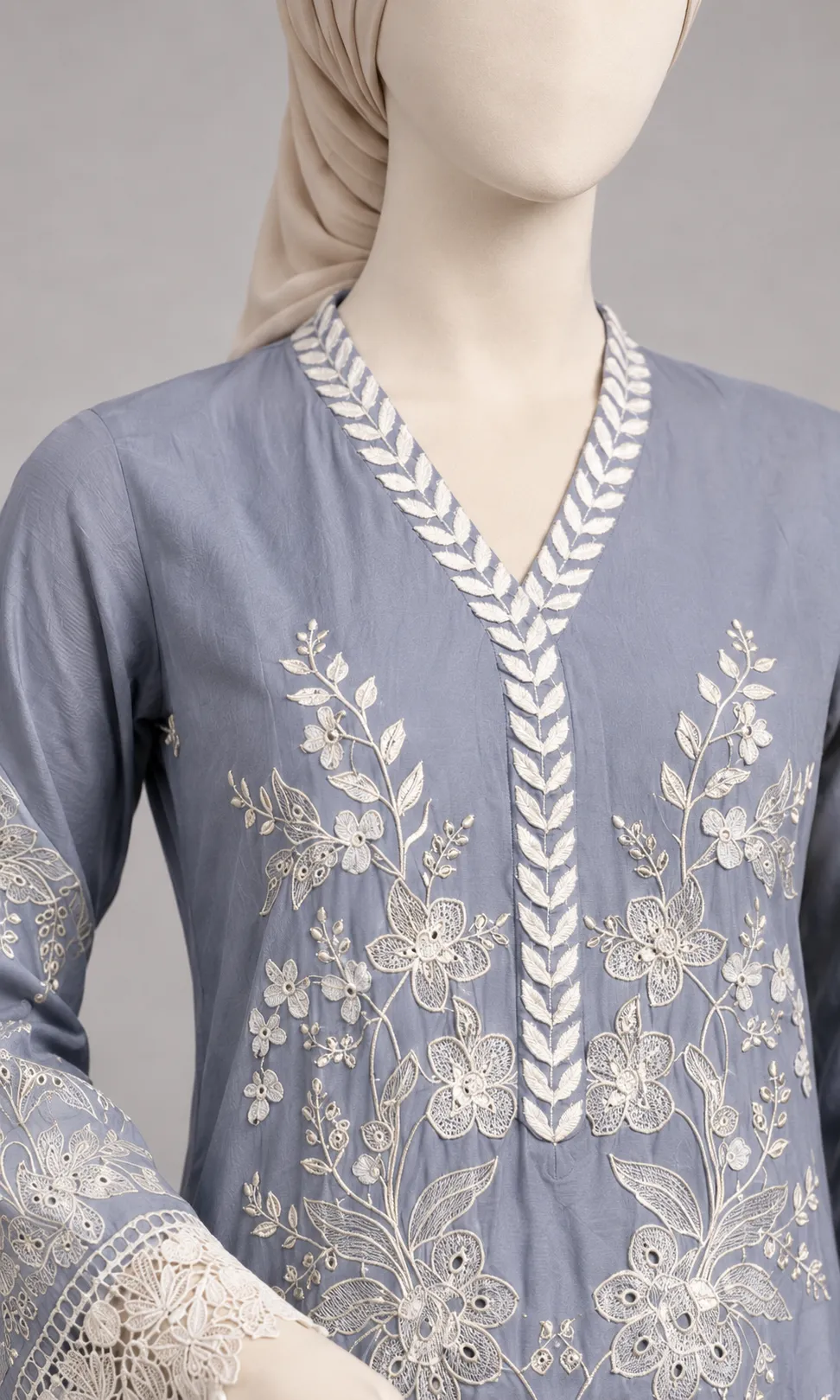 3 Piece - Embroidered COTTON SUIT - Alternate View