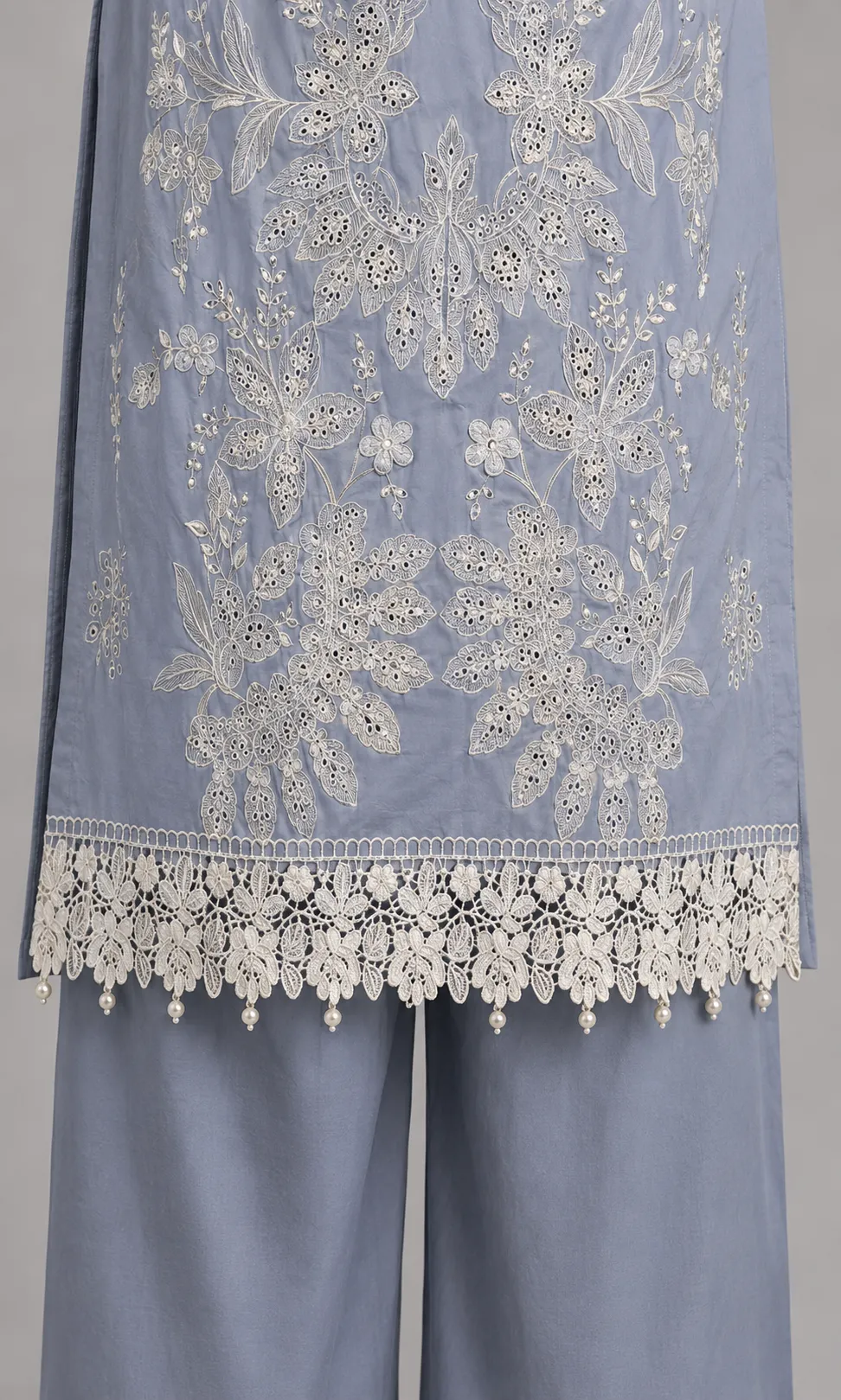 3 Piece - Embroidered COTTON SUIT - Image 3