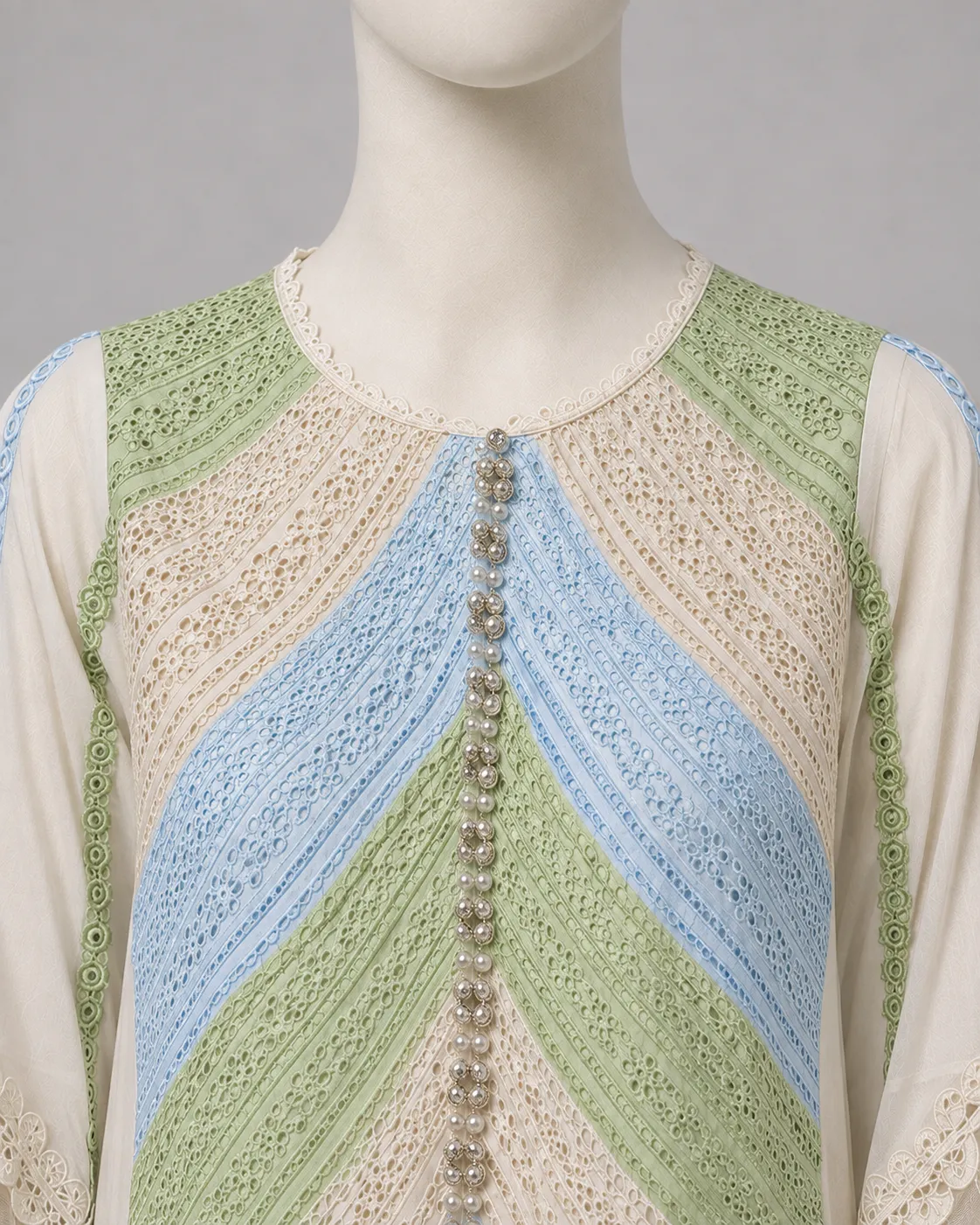 3 Piece - Embroidered COTTON SUIT - Image 4