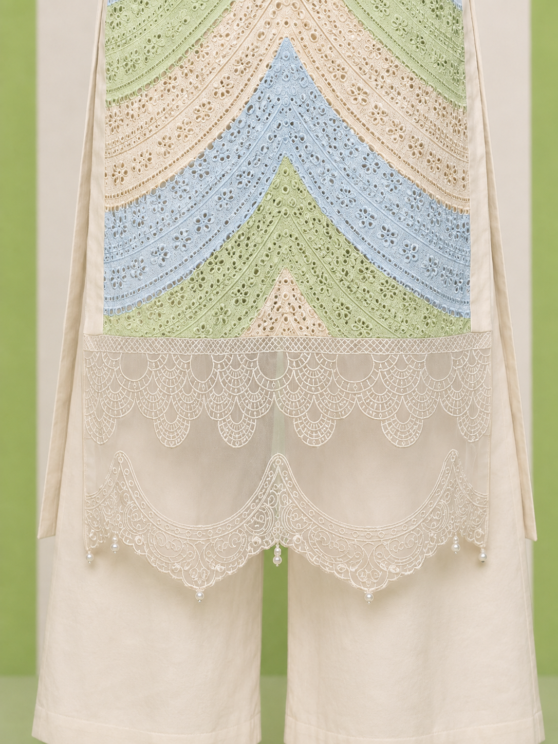 3 Piece - Embroidered COTTON SUIT Hover