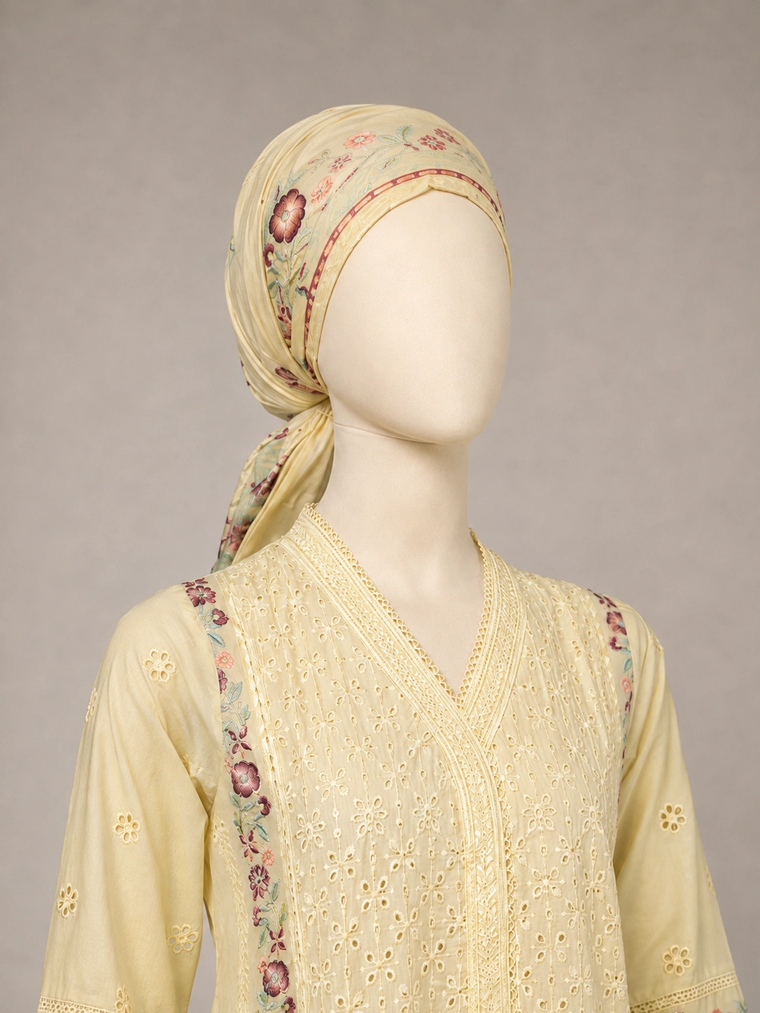(CHICKEN PANEL) 3 Piece - Embroidered COTTON SUIT Hover